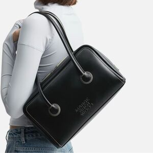 MARGESHERWOOD Black Soft Boston Bag